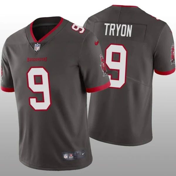 Men Tampa Bay Buccaneers #9 Joe Tryon Nike Grey Vapor Limited NFL Jersey